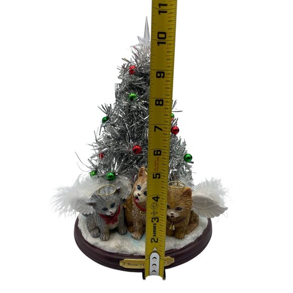 A Meow-Y Christmas To All Caroling Kitten Tree Light-Up Bradford Exchange Figuri - Picture 13 of 16